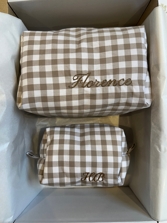 Beige Gingham