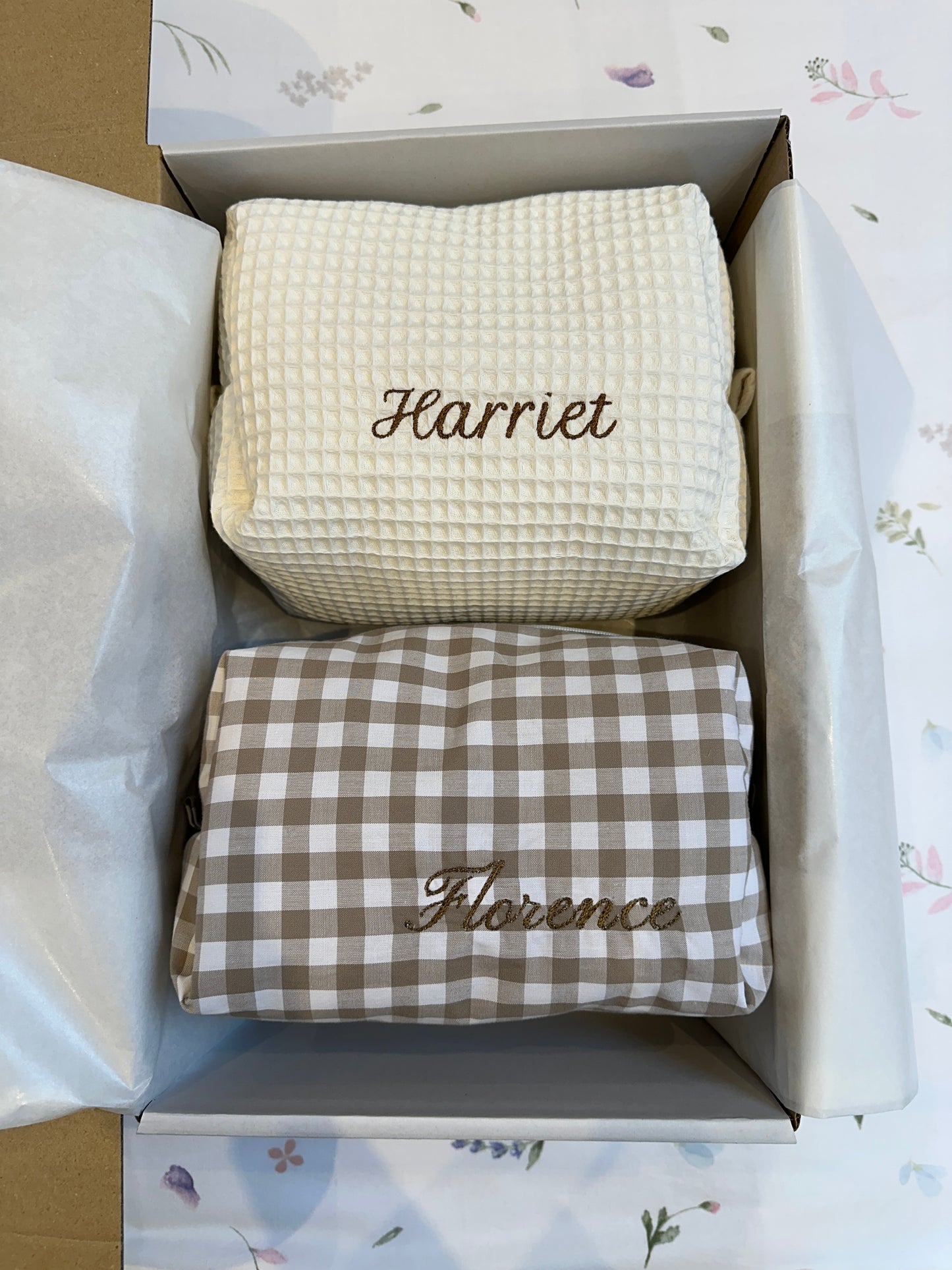 Beige Gingham