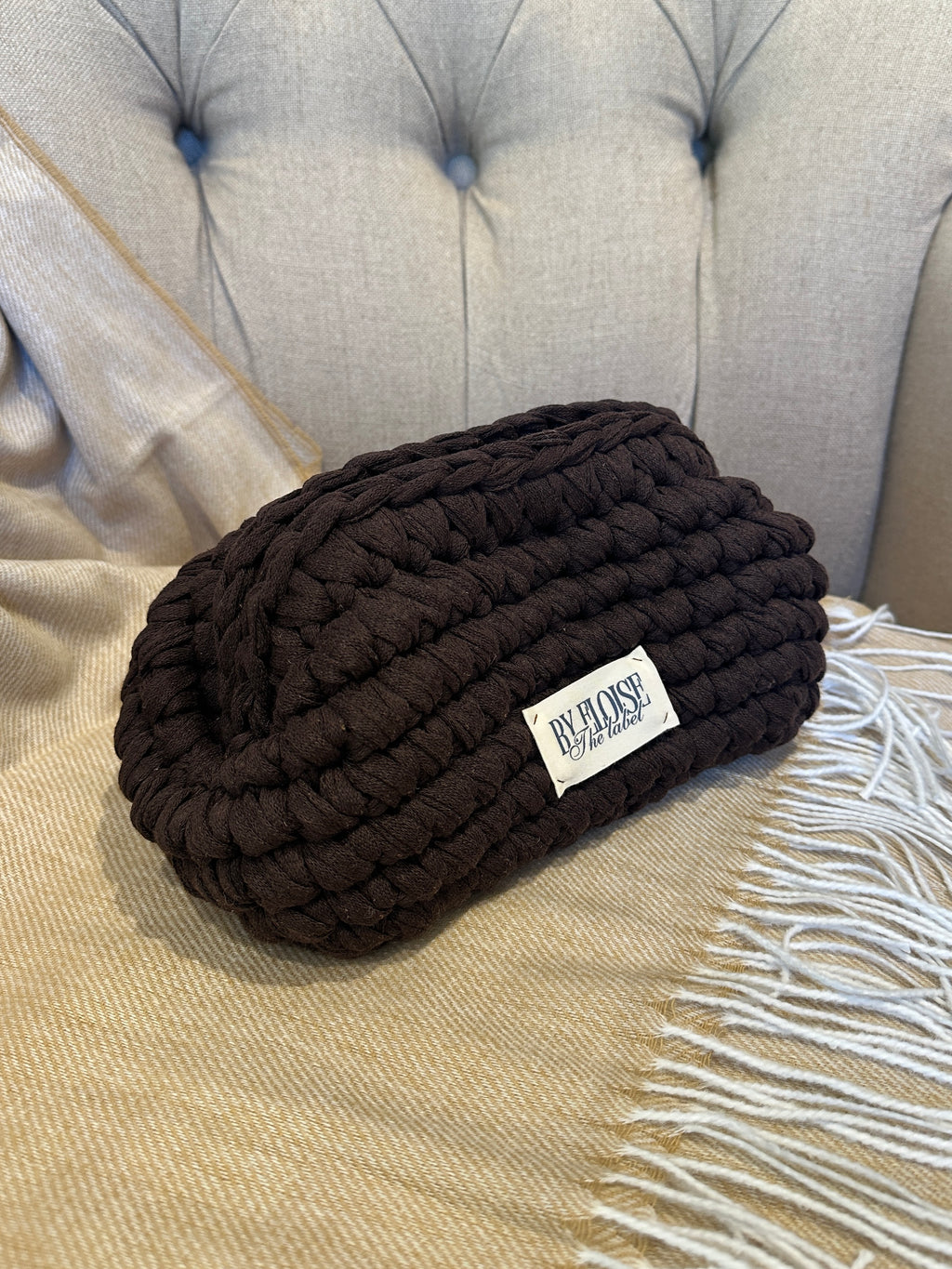 Expresso Cotton Clutch