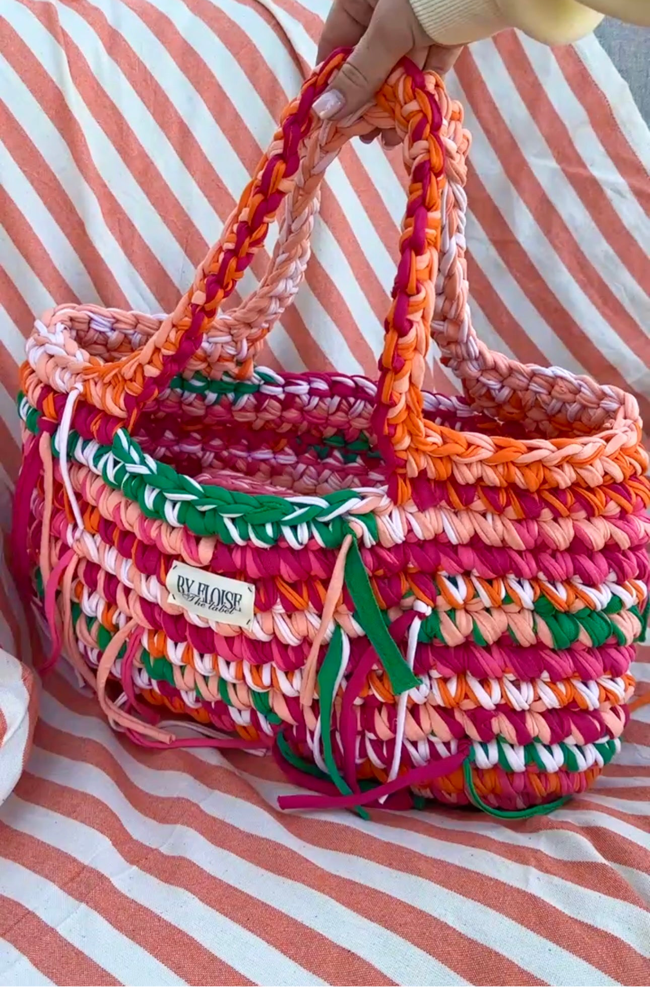 PRE ORDER XL Tropical punch beach bag