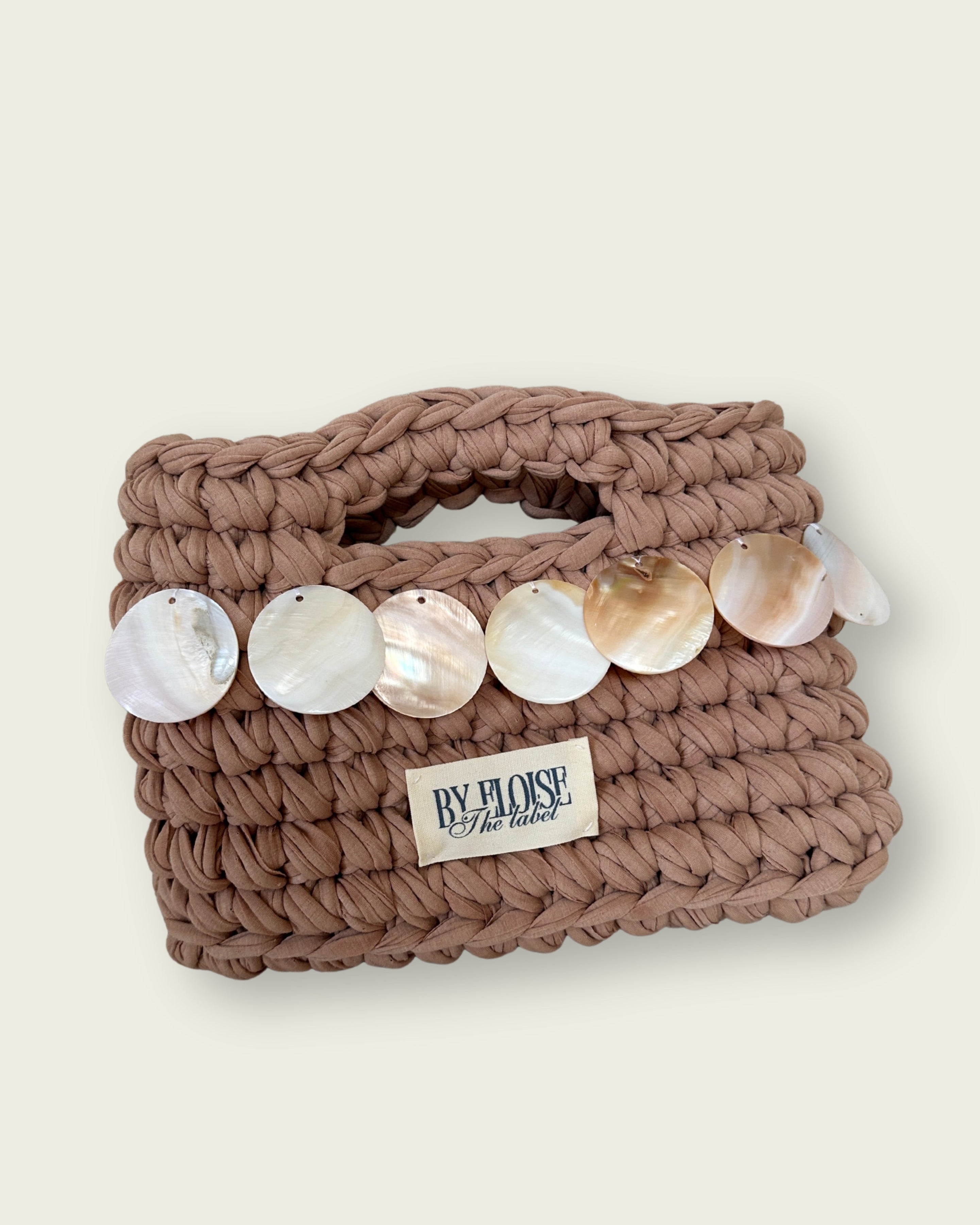 Beige Shell Mini Bag