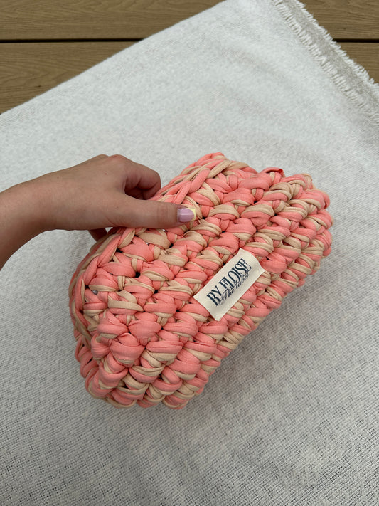 Peach cream clutch