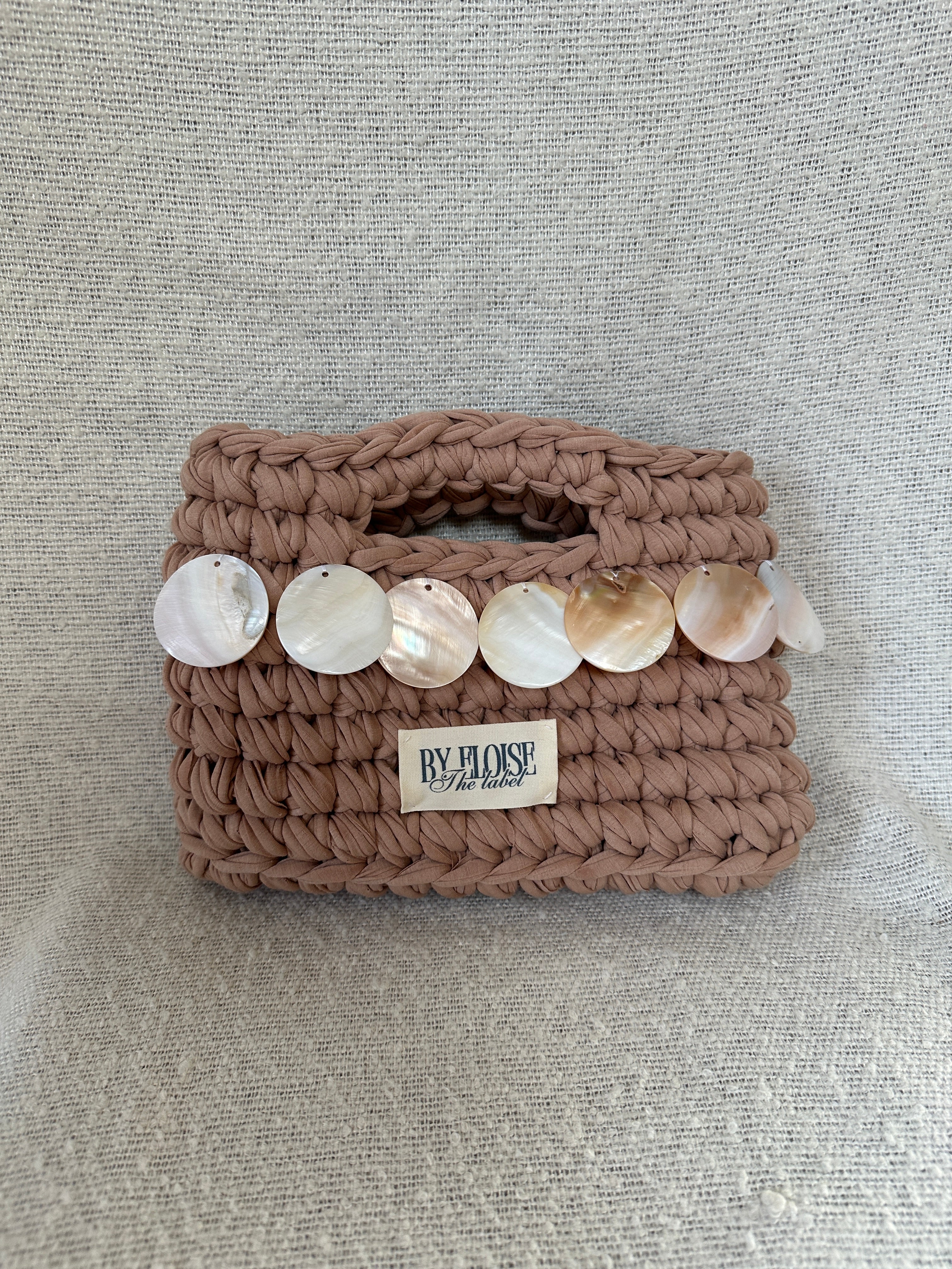 Beige Shell Mini Bag