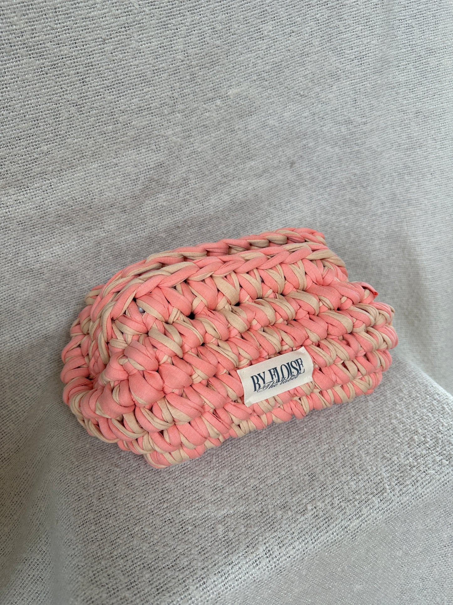 Peach cream clutch