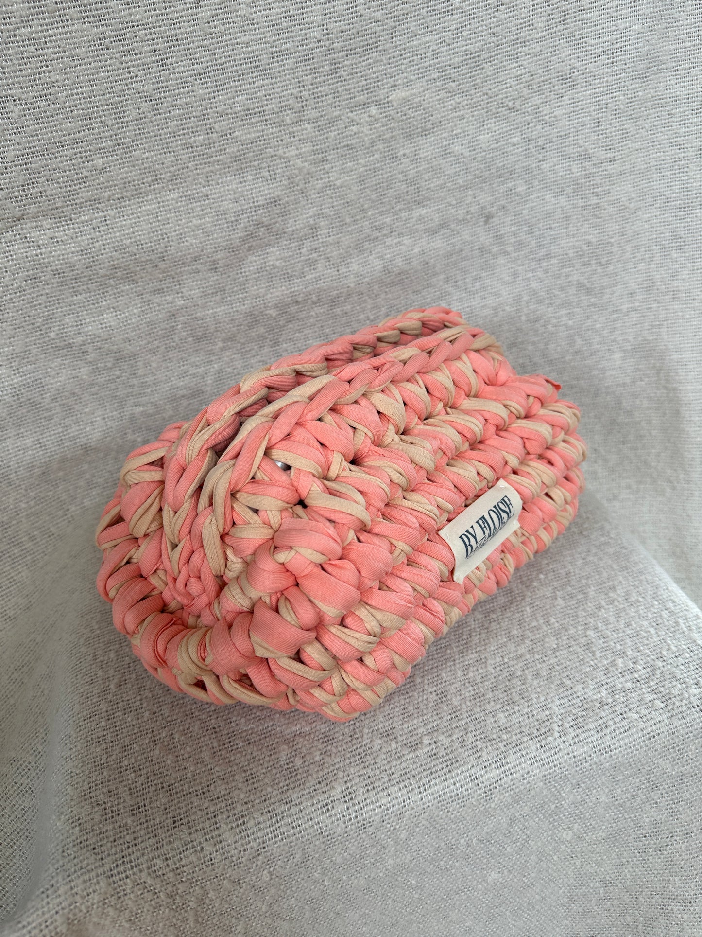 Peach cream clutch