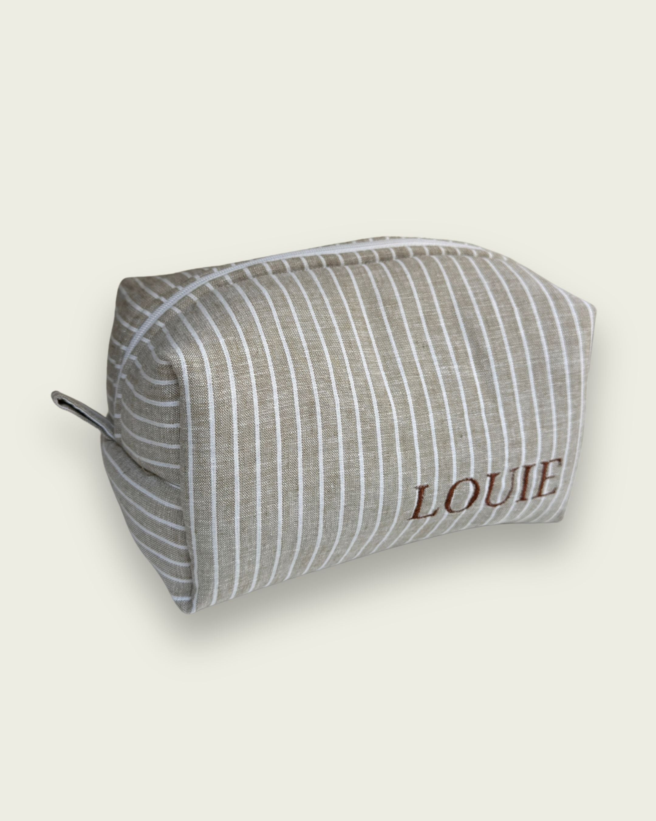 Stripe linen cotton